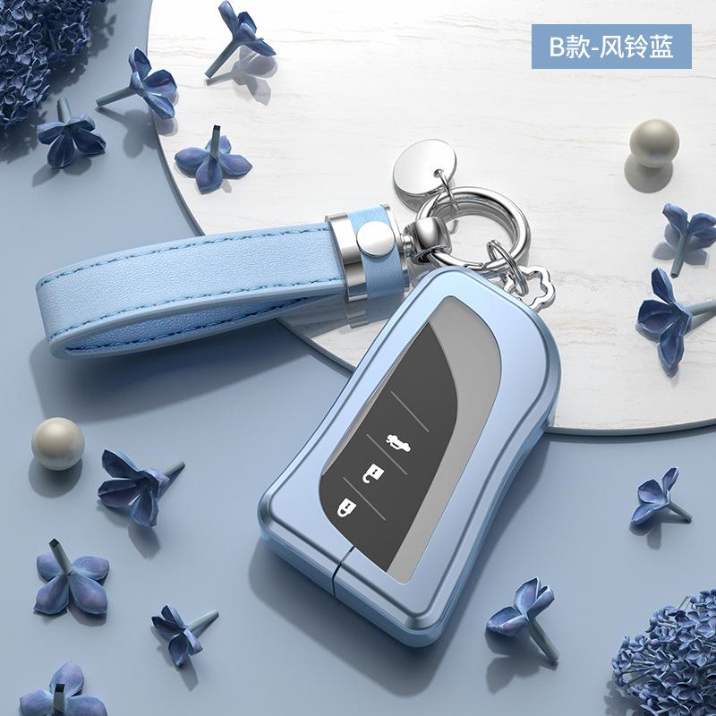 Styling Mouldings Aluminium Alloy+TPU Car Remote Key Cover key Case For Lexus ES300h ES350 ES200 ES260 LS350 LS500h Fob Key 2018