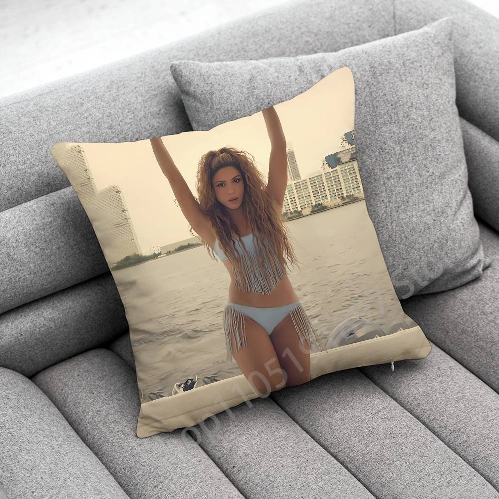 Singer S-Shakira Throw Pillow Case For 45cm 40cm 30cm 50cm 55cm Square Home Pillowcase Case
