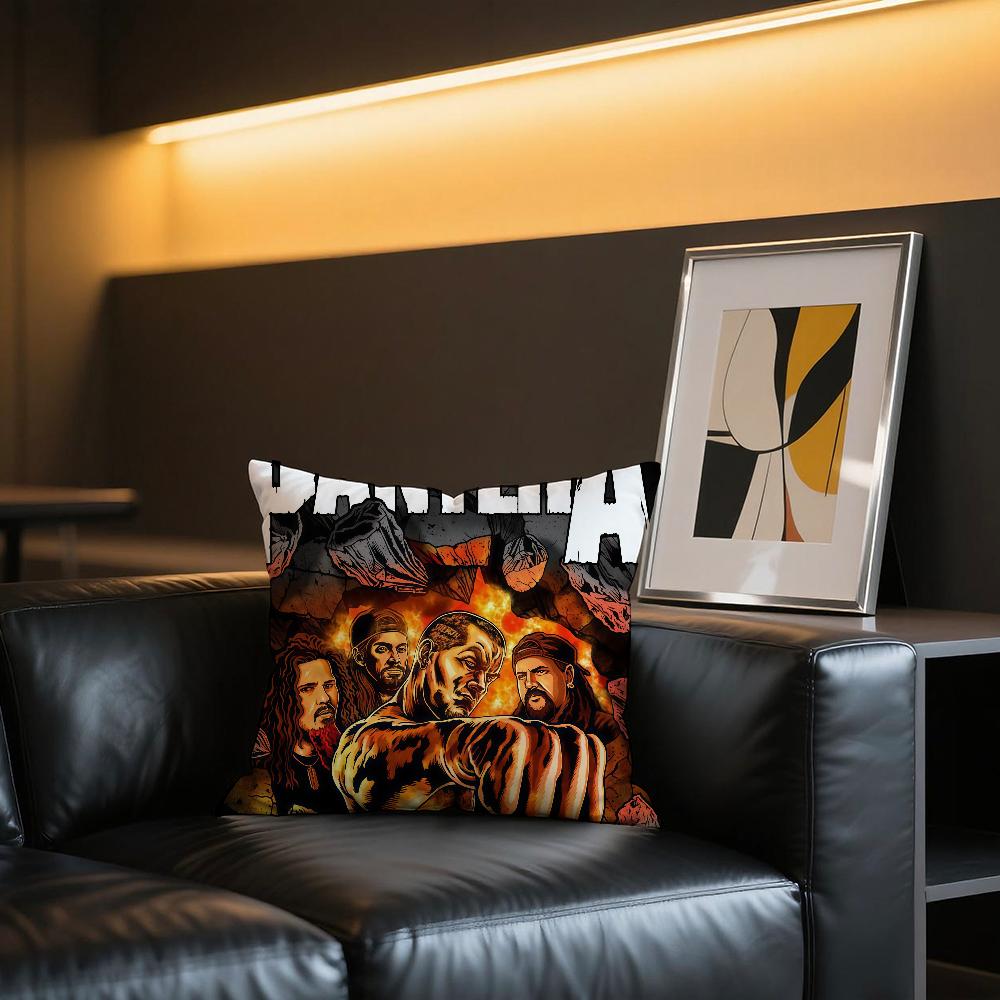 P-PanterA Rock Band cushion cover Comfortable and soft bedding skin friendly leisure sofa car office pillowcase