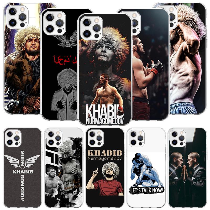 Khabib Nurmagomedov Phone Case for Apple iPhone 17 Air 16 15 Plus 14 + 13 Mini 12 11 Pro Max 7 8 SE 16Max Soft Shell Cover Coque