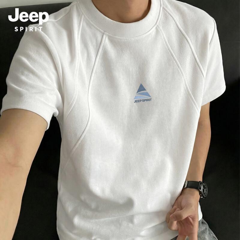 JEEP SPIRIT Men s Deconstructed Short Sleeve T-Shirt L
