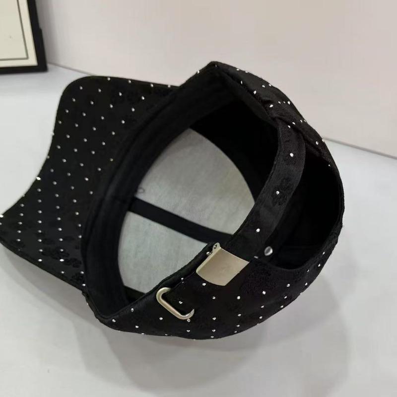 New Full Diamond Sunshade Baseball Cap Women's Spring and Summer Fashion Personality Full of Rhinestone Hard Top Cap Tide