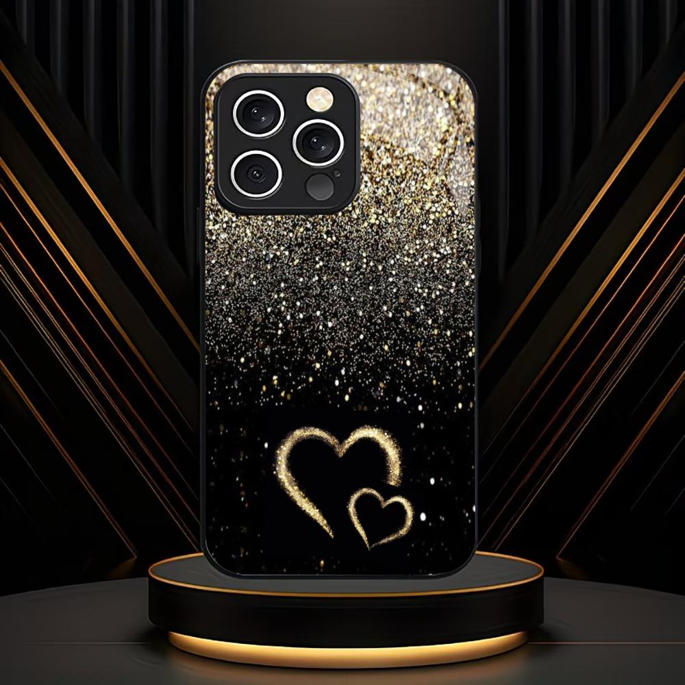 Funda de teléfono de cristal galvanizado de colores para iPhone 17 16 15 14 13 12 11 Pro Max Plus 16E 17Air Cubierta