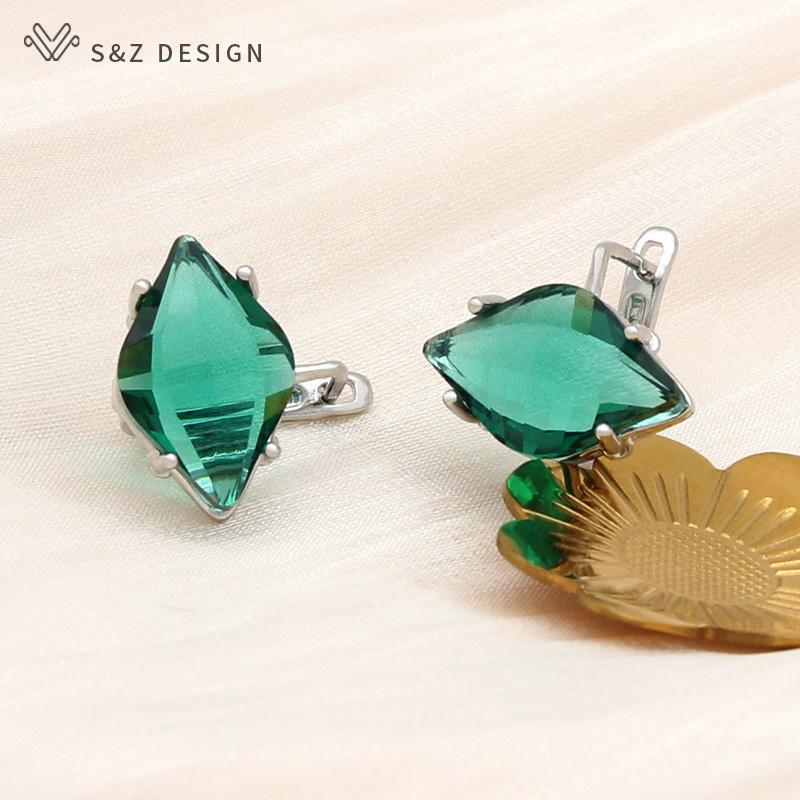 Fashion Geometric Elegant Horse Eye Crystal Drop Earrings For Women Wedding Party Jewelry Simple Eardrop Daily Accessories