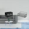 Retro Wooden Remote And Wall Basket Organizer with Slots for Table, Nightstand, Couch, Office,