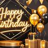 Happy Birthday Banner Hintergrund, Party Foto Hintergrundtuch für Feier, Girlande Flaggen Dekoration für Kinder Frauen, Happy Birthday Zubehör