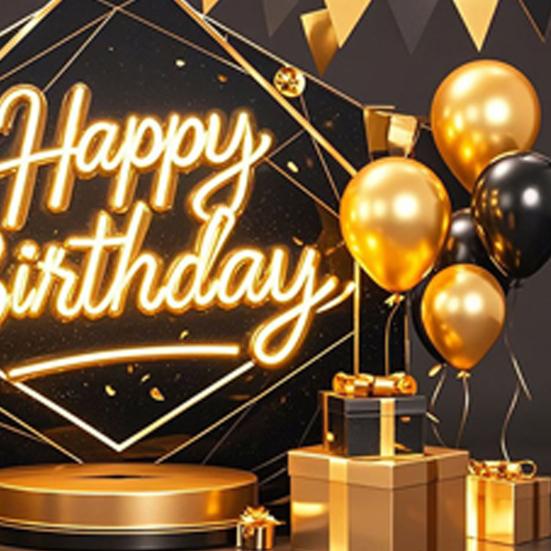 Happy Birthday Banner Hintergrund, Party Foto Hintergrundtuch für Feier, Girlande Flaggen Dekoration für Kinder Frauen, Happy Birthday Zubehör