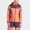 Adidas Ekiden Running Jacket With Letter Print And Color Blocking Men Jacket Light-Red IU0688