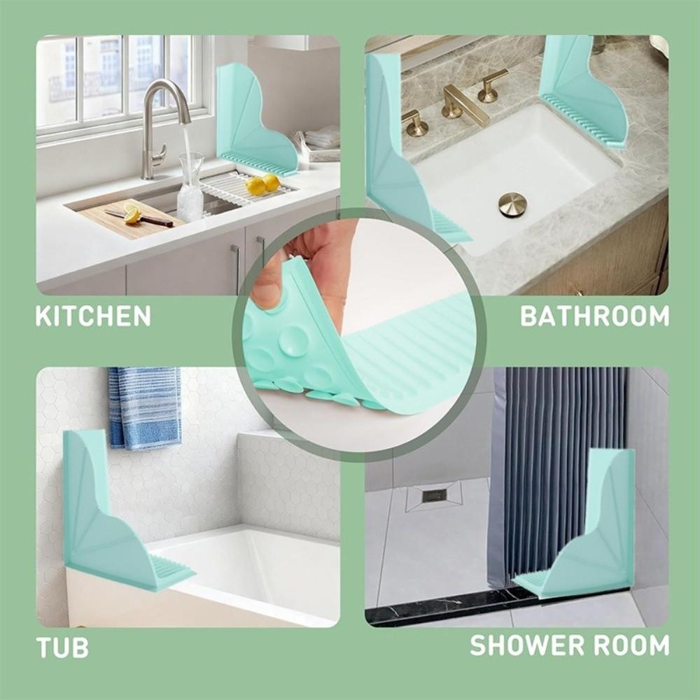 Suction Cup Shower Waterproof Barrier Washbasin Water Baffle Bathroom Bathtub Washbasin