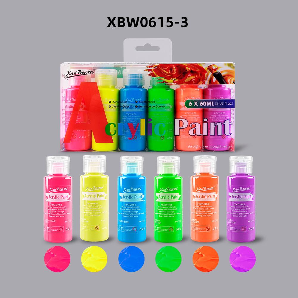 Macaron Pearl Color Waterproof Acrylic Pigment Set Hand-painted Graffiti Texture Painting By Art Students