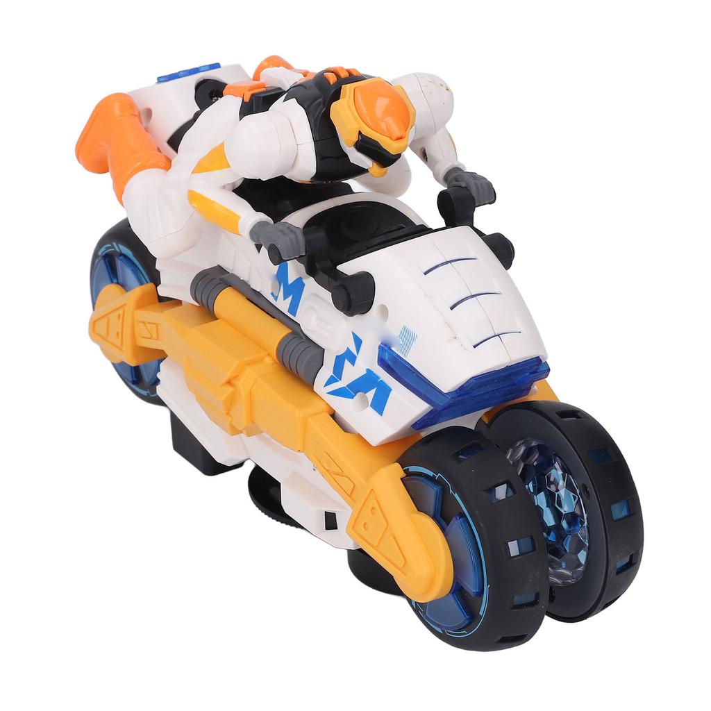 Stunt Transforming Motorcycle with Music Light 360 Degree Rotating Battery Powered Stunt Motorbike