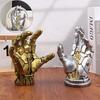 Creative Punk Gamepad Holder Robotic Hand Ornament Cool Simulated Mechanical Hand Statue Decor Desktop Holder Decoration