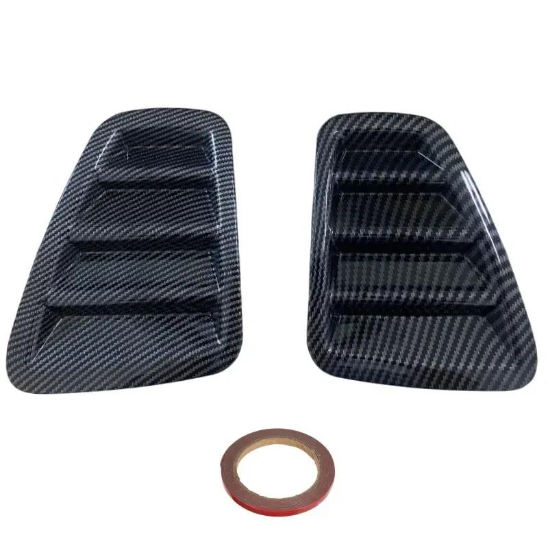 For Fiat Abarth 500 595 695 2016-2024 Bonnet Air Vents Engine Hood Front Vent + Rear Tail Light Cover Car Exterior Parts Carbon