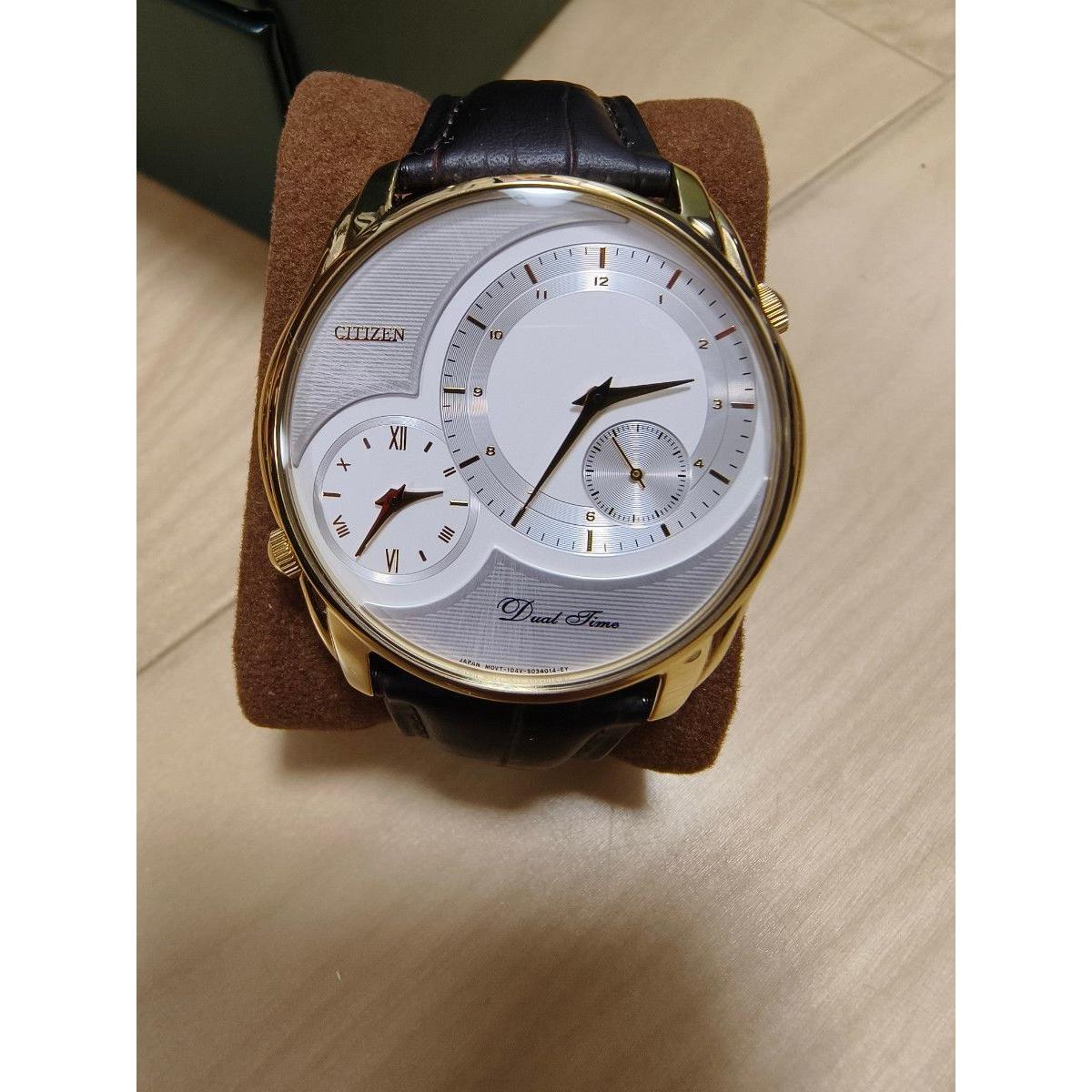Used CITIZEN Dual Time Watch Gold Color
