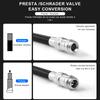 RIDERACE Bicycle Pump With Gauge Portable Aluminum Alloy Hand Tire Air Inflator Bike Air Shock Pump AV FV Presta Schrader Valve
