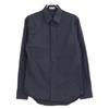 DIOR 013C502A4743 Off-White Cotton Jacquard Shirt tops 39 NavyUsed