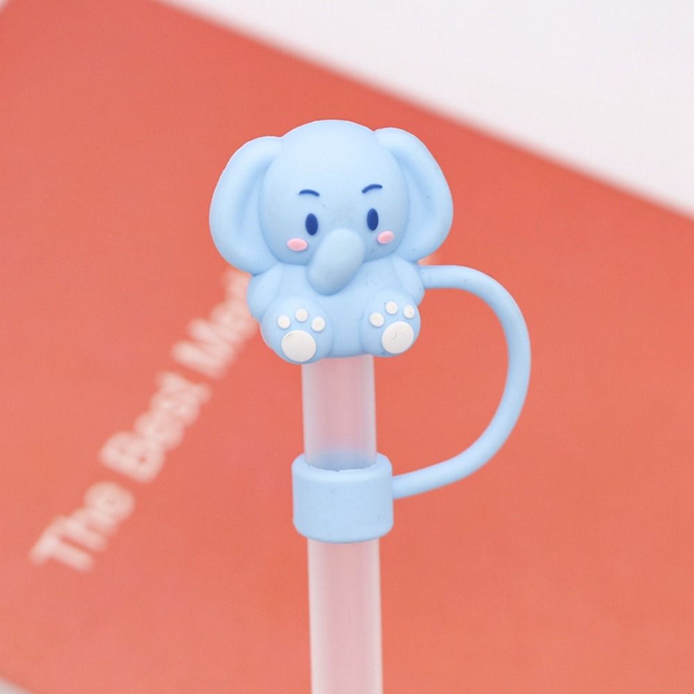 Reusable Drinking Dust Cap Dust-proof Straw Tips Cover New Silicone Straw Plug  Bottle