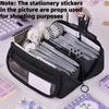 Pencil Case Large Capacity Student Stationery Case Pencil Bag Stationery Bag Multi-function Tabletop Storage Box for Boys Girls