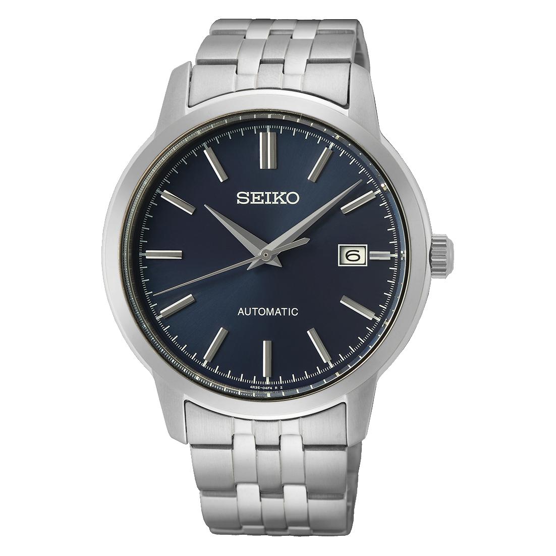 Seiko Standard Автоматические 4R35 Мужские часы SRPH87K1 синий