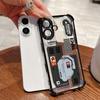 Fashion Mecha Style Phone Case for Samsung Galaxy S26 S25 S24 S23 S22 S21 S20 FE Ultra Plus 5G Anti-drop Transparent Cover
