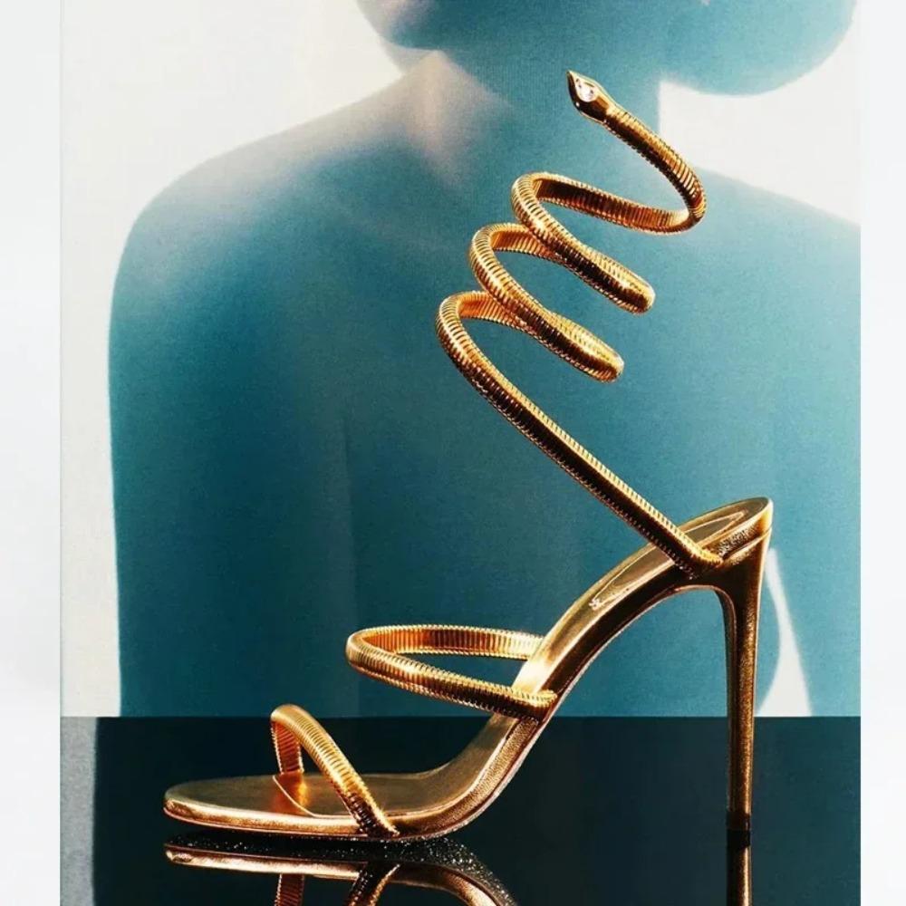 Eilyken Open Toe Woman Sandals Thin High Heels Party Prom Shoes Fashion Ankle Strap Pumps Size:35 42