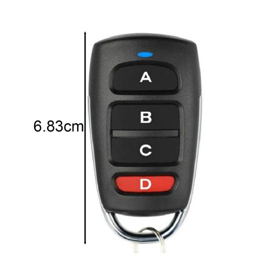 Universal fjärrkontrollnyckel för garageport 433 Mhz Enkel att använda med indikatorlampa Byte av fjärrkontroll till garageport