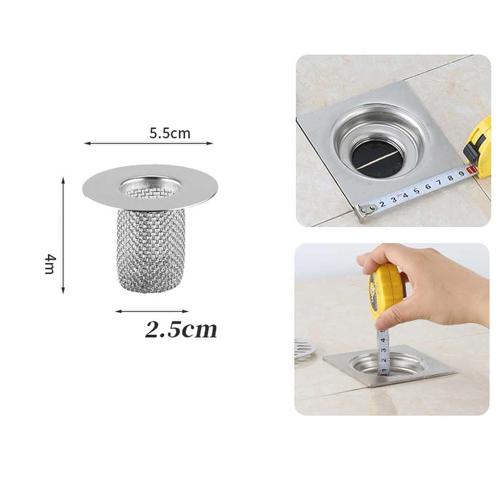 Drainage System Floor Drain Filter 1 Piece Reusable Silver Fine Mesh Hickened Multifunctional 304 Steel Brand New