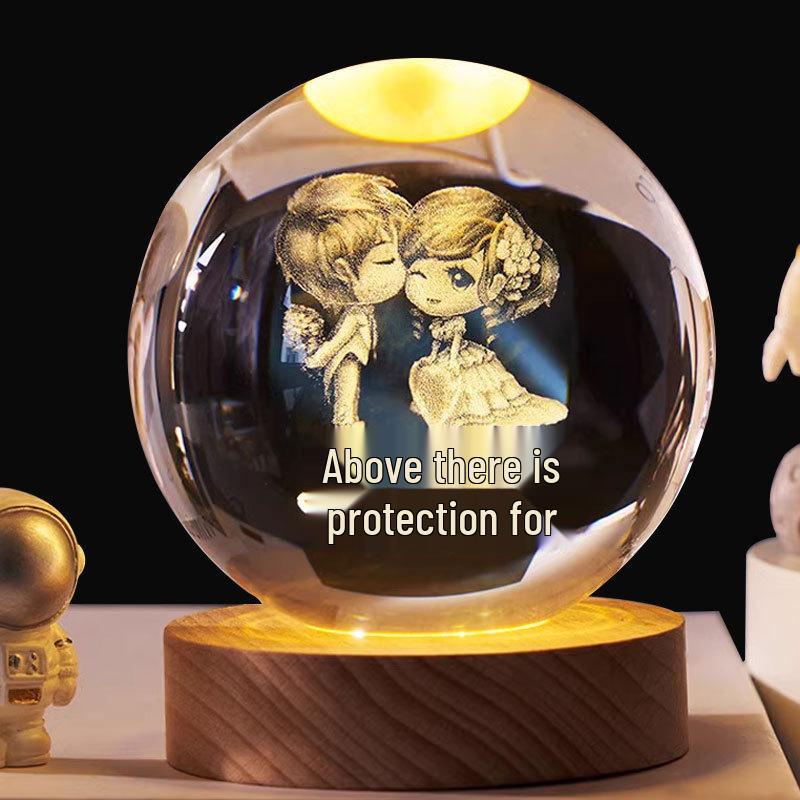 Starry Sky Luminous Crystal Ball Night Light - Heartfelt Gift for Birthdays