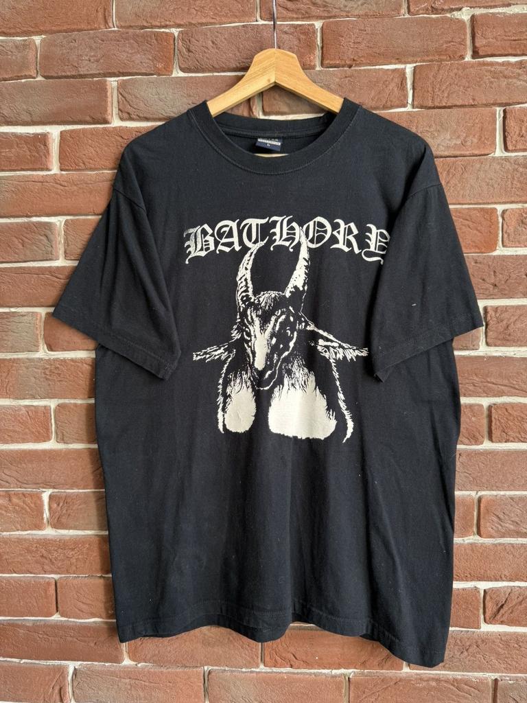 Rare Bathory Vintage 00s Band Black Metal T-Shirt Goth Hype