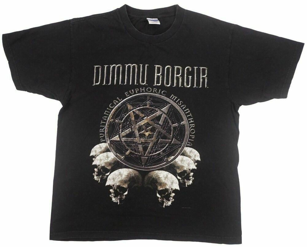 

Винтажная норвежская футболка унисекс Dimmu Borgir Black Metal Mankind Innocence Guilt