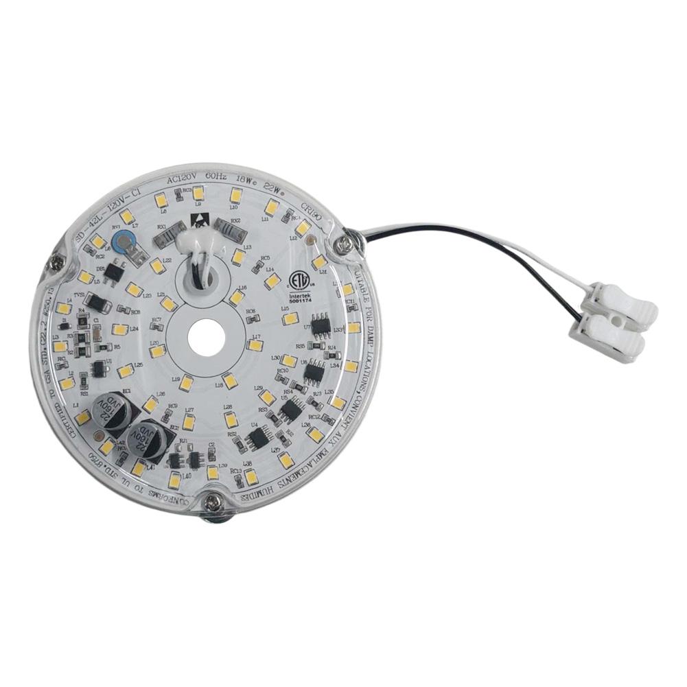 3.94 Inch LED Ceiling Fan Light Kit 18W 1530LM Dimmable LED Retrofit Kit 3000K/4000K/6500K Ceiling Fan Light Replacement