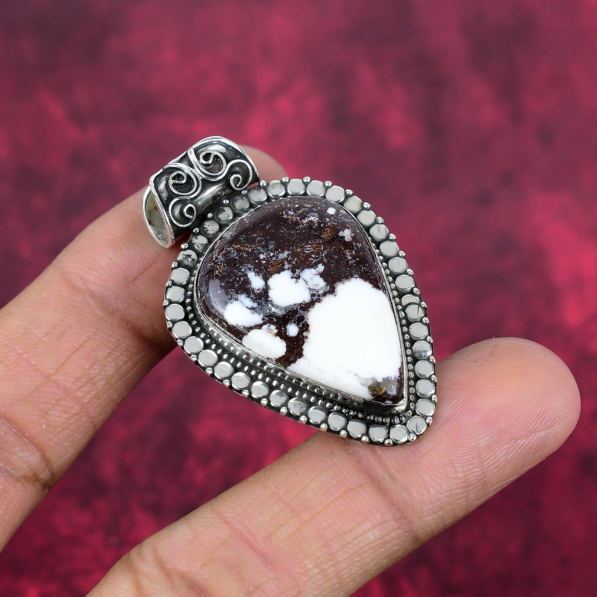 

Подвеска Wild Horse с драгоценными камнями, подвеска ручной работы из цельного серебра 925 пробы, ювелирные изделия последнего дизайна 1.97 Inches