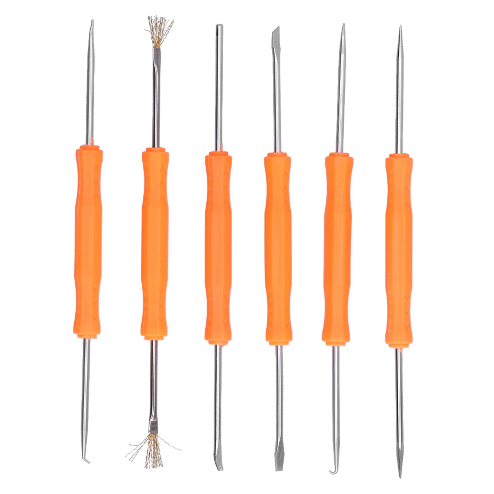 

6 шт. Вспомогательное средство для пайки Двусторонний инструмент для помощи при пайке электроники для ремонта и обслуживания