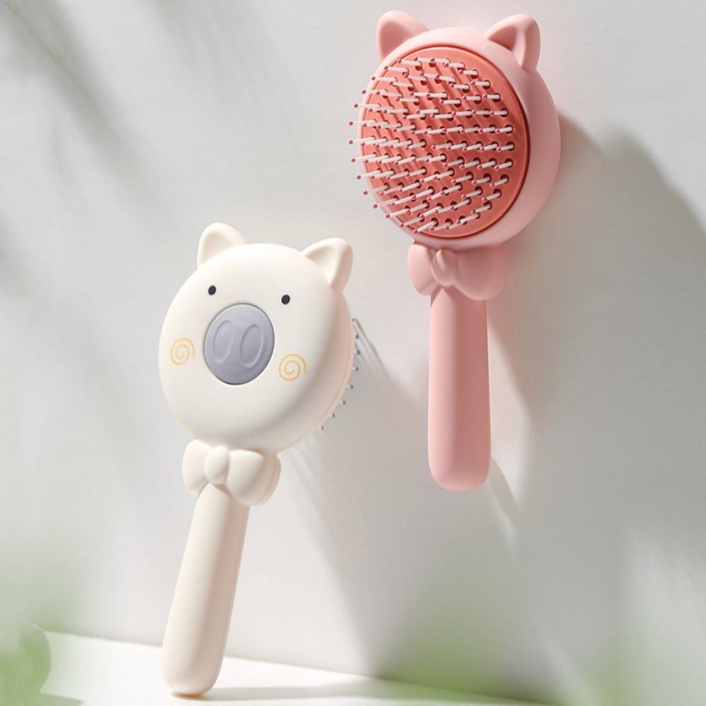 Automatic Cleanup Massage Hair Brush Retractable Scalp Massage Comb Air Cushion Hair Comb  Girls