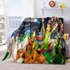 Filme de animação de aventura comédia de fantasia de Halloween Scooby-Doo cobertor macio decoração de casa para cochilo quatro estações quente cobertor Sherpa U10