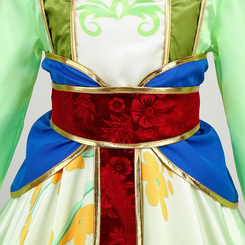 Enfants Mulan Cosplay Robe de Princesse Filles Style Chinois Hanfu Costume Traditionnel Enfants Anniversaire Fête de Carnaval Vêtements de Fée