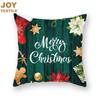45x45cm Christmas Pillowcase Decorative Linen Cushion Cover For Sofa Printed Pillow Car Cushion Christmas Home Decor