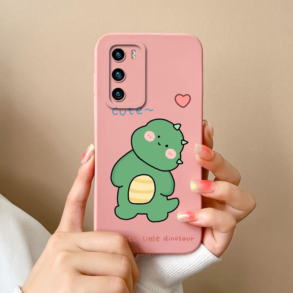Hot Case For Huawei P40 Pro Multiple Patterns Soft Liquid Silicone Upgrade Full Protection Funda For HuaweiP40 P 40 P40Pro Cover