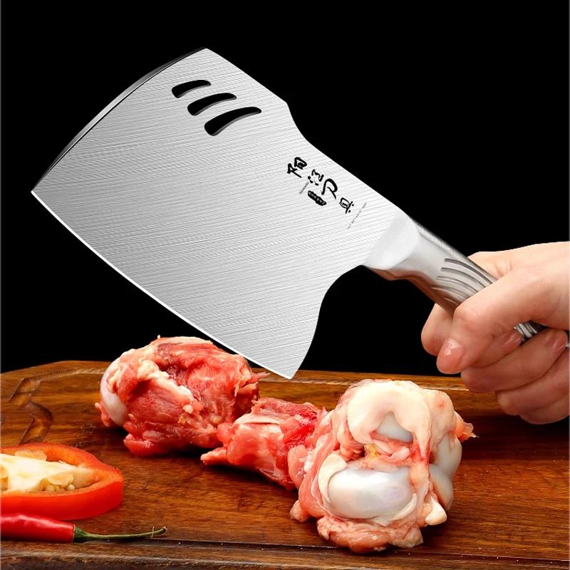 High Hardness Stainless Steel Thickened Bone Chopping Knife, Household Kitchen Knife, Commercial Chef Bone Chopping Axe