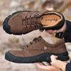 Moda Outono Inverno Camada Superior Couro de Vaca Sapatos de Bico Aberto para Exterior Masculino Sapatos de Trabalho Tamanho 38-45 Tênis Mocassins de Couro Genuíno Oxfords Masculinos