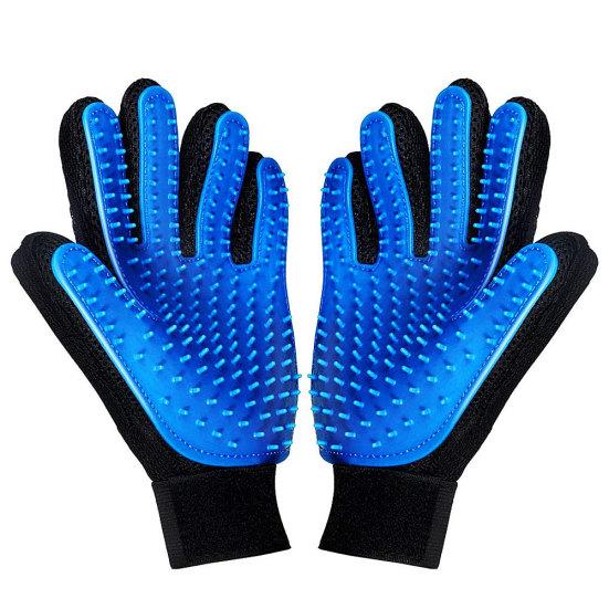 Silicone Pet Dog Cat Massage Gloves Grooming Cleaning Hair Removal Brush Comb