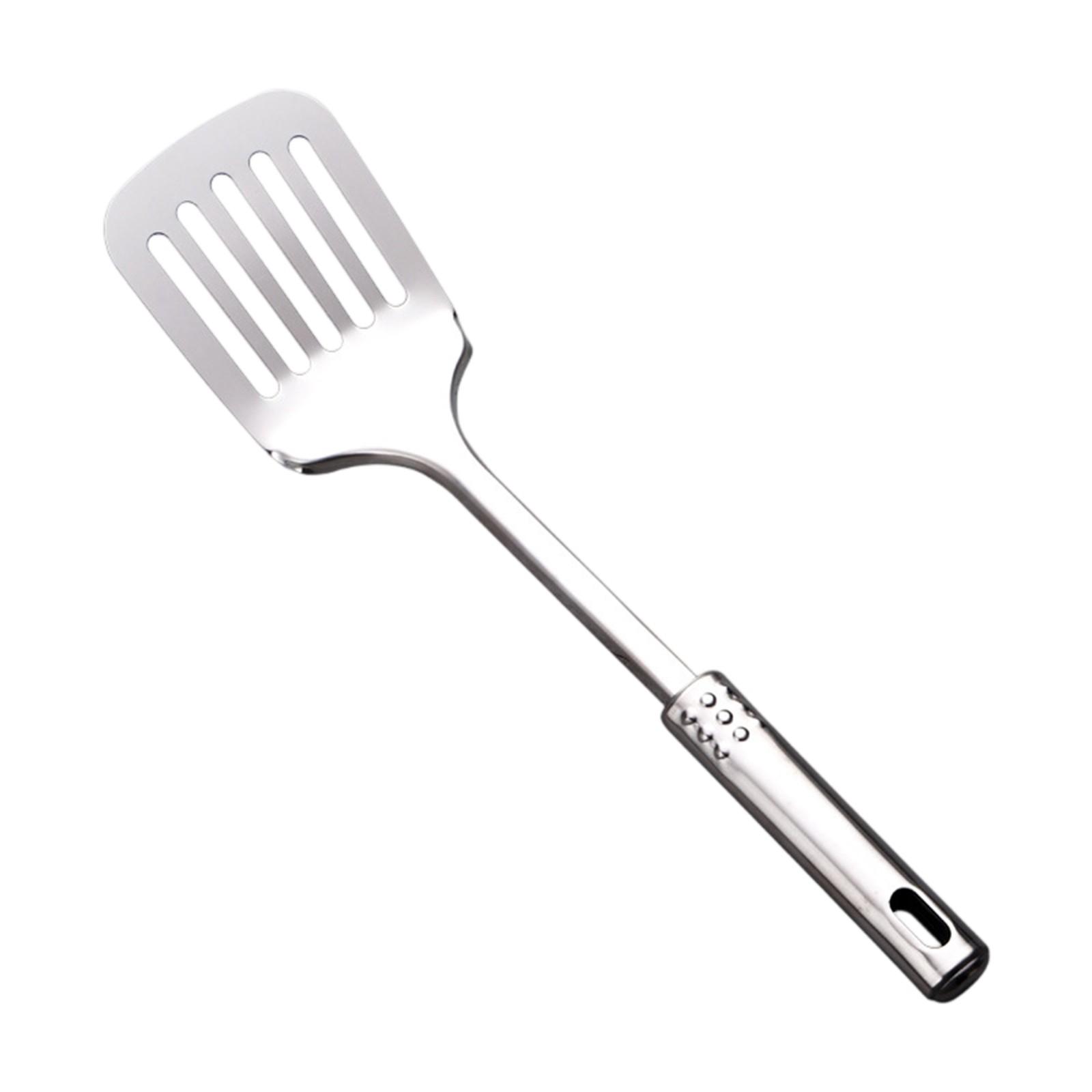 

Бытовой кухонный инструмент для приготовления пищи Лопатка с прорезями One Size серебряный