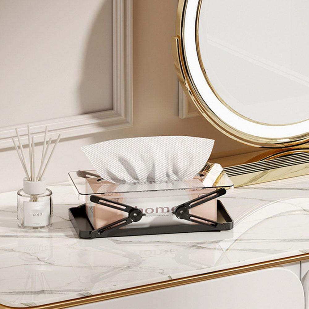 Velkokapacitní pružinový box na kapesníky Skládací úložný kontejner na kapesníky Nový nástroj na kapesníky