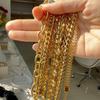 Stainless Steel Bracelet Metal Thick Chain 18K Gold Plated Bracelet Jewelry