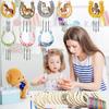 Diy Wooden Wind Chime Horseshoe Wind Chime Graffiti Horseshoe Wind Chime Kit Wooden U-shaped Birthday Crafts Pendant