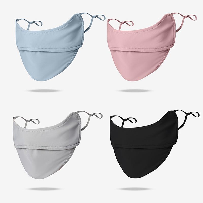 Breathable Ice Silk Face Scarf Outdoor Sports Anti-Uv Face Mask Head Scarf