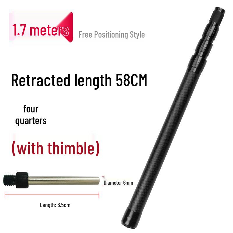 Manulife 3M Carbon Sky Canopy Portable Telescopic Fishing Net Pole