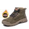 Stivali da Lavoro da Uomo Scarpe con Punta in Acciaio Scarpe da Lavoro Protettive Autunno Inverno Antisfondamento Antiperforazione Scarpe di Sicurezza Industriale