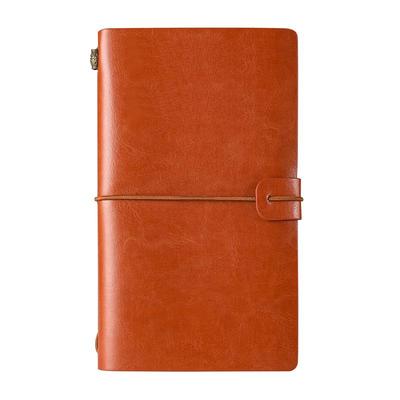 Vintage A6 Tie-Up Travel Journal Cowhide Notebook Diary
