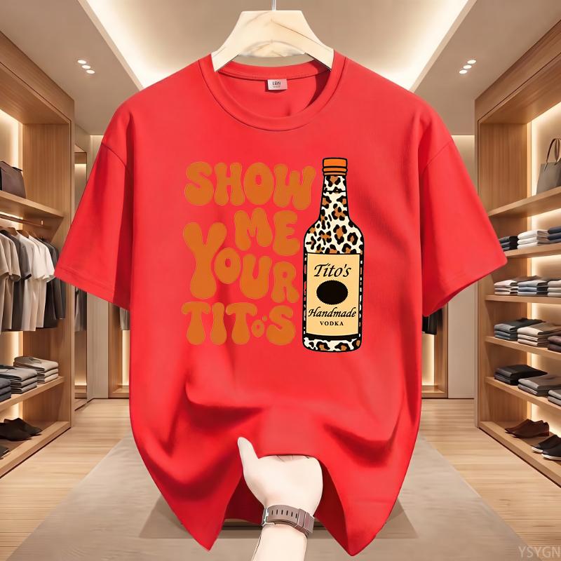 Herren Casual Kurzarm Sommer Mode T-Shirt Textmuster Oberteil Lässiger Stil Baumwoll-Oberteile